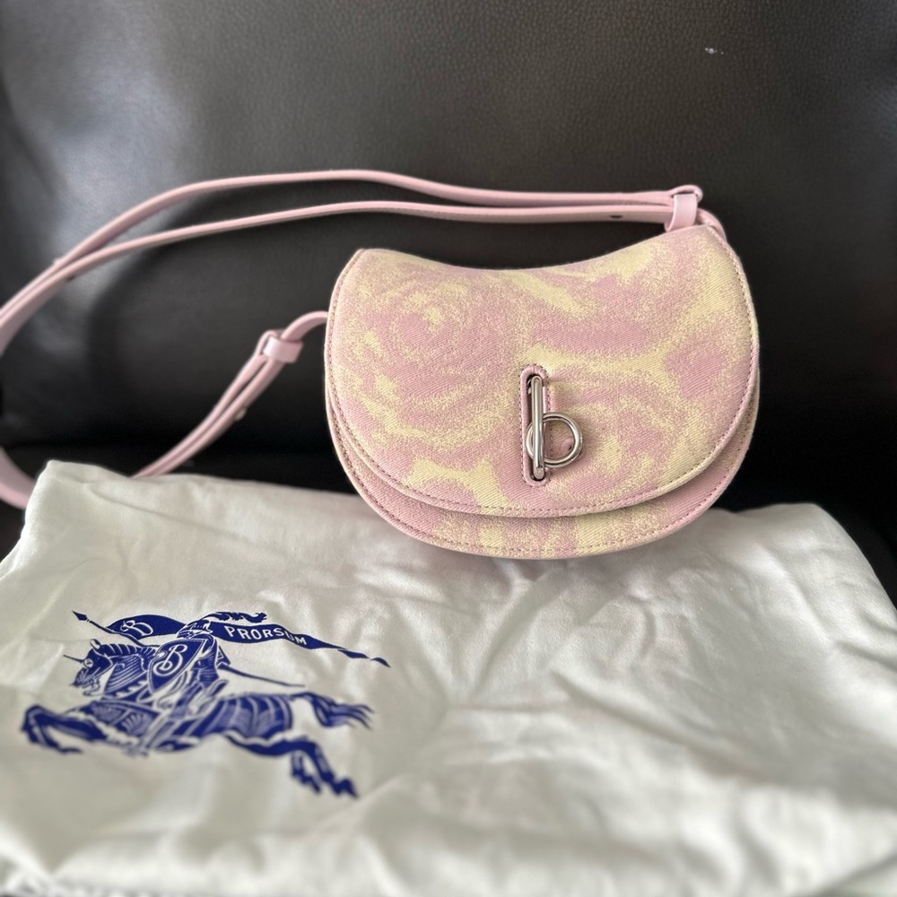 Burberry Pink and Cream Crossbody Bag